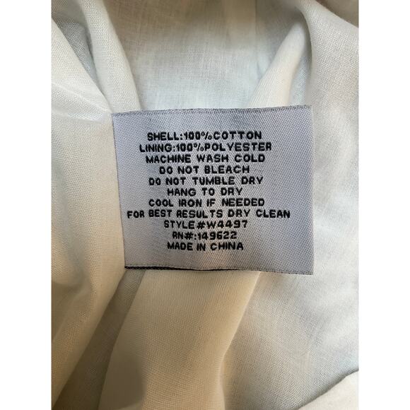 Walter Baker Embroidered Frayed Hem Mini Skirt Women's Size 12 White - Picture 4 of 4